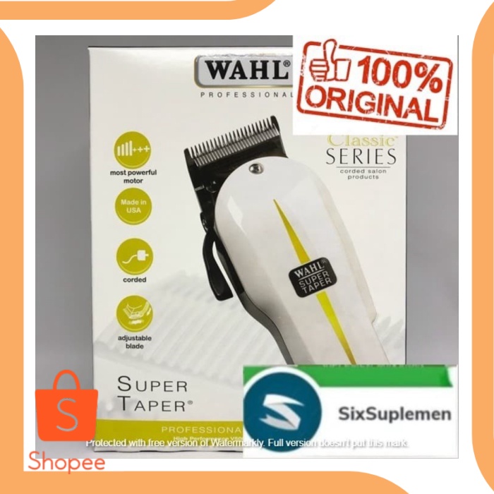 Jual Mesin Alat Cukur Clipper Wahl Super Taper Classic Original Usa