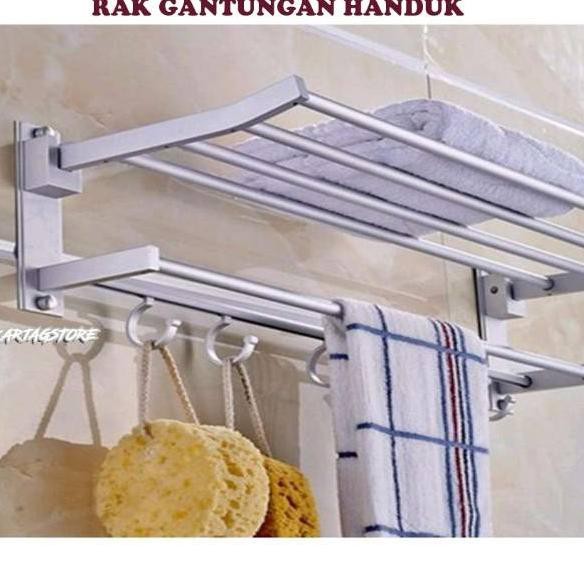 Jual Model Baru Rak Handuk Kamar Mandi Harga Murah Gantungan Jemuran