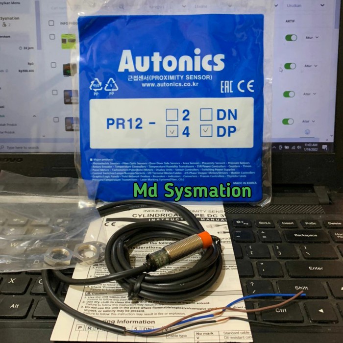 Jual Autonics PR12 4DP Proximity Sensor PNP Shopee Indonesia