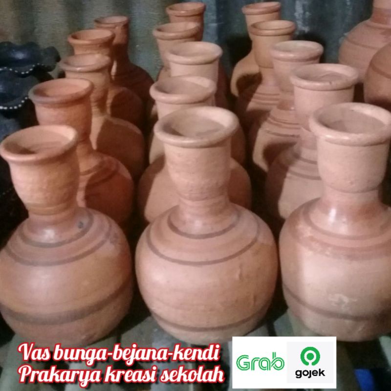 Jual Kendil Pendil Kecil Tanah Liat Wadah Air Tradisional Vas Bunga