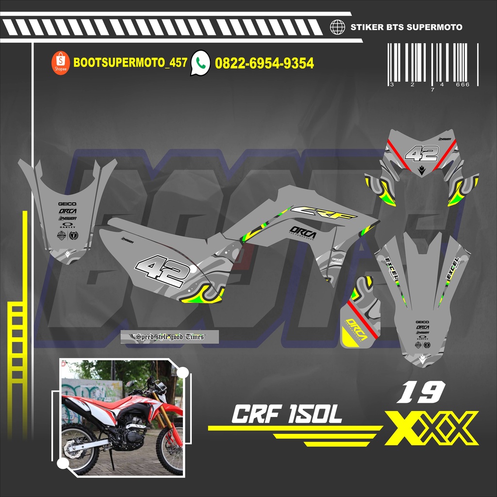 Jual Stiker Full Body Motor Crf 150L Orajet HOLOGRAM MAXECAL Bebas