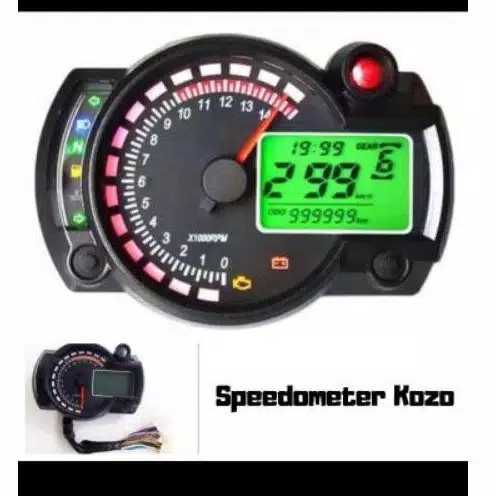 Jual SPIDO KOSO SPEDO SPIDOMETER DIGITAL LED KOSO Rx2 PLUS KABEL SENSOR