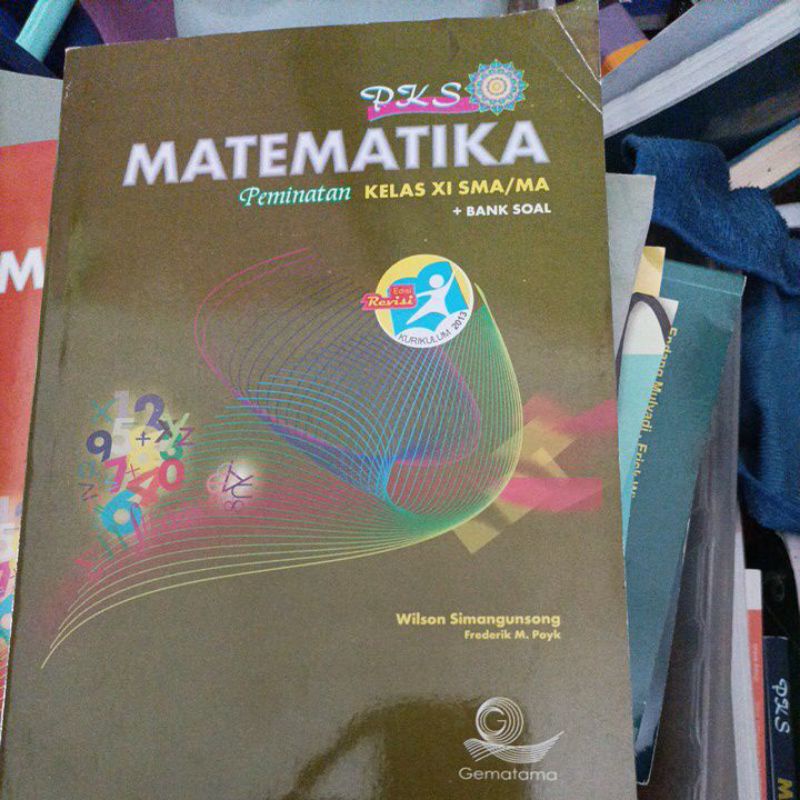 Jual Buku Pks MATEMATIKA Peminatan Sma Ma Kelas 1 2 Dan 3 Shopee