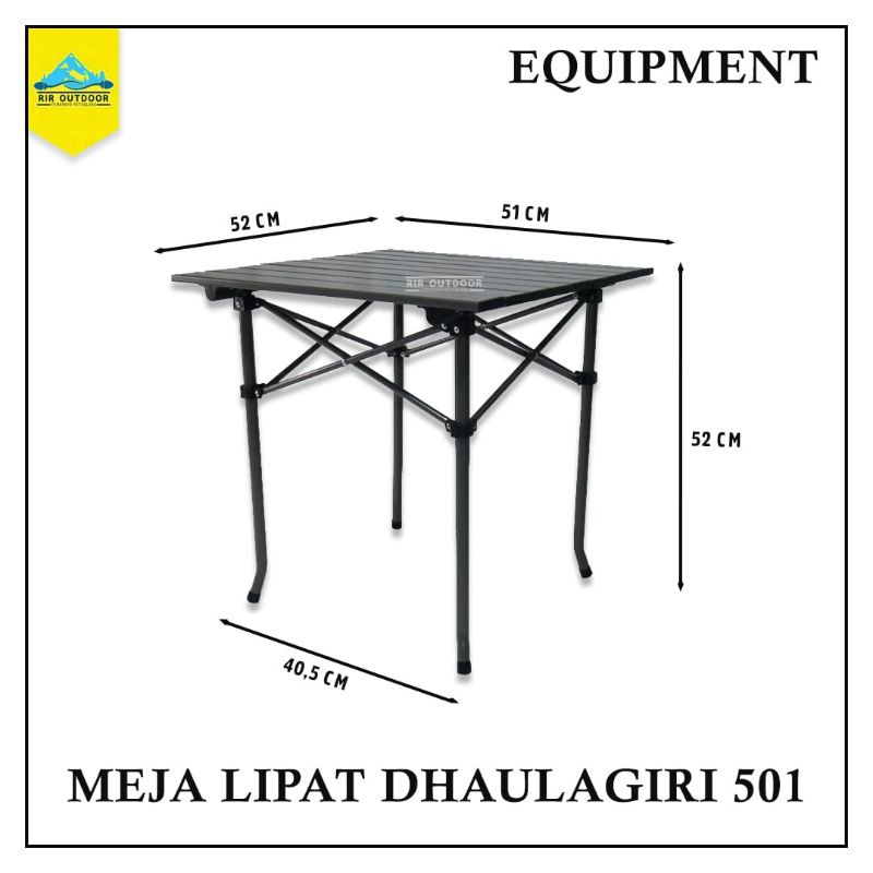 Jual MEJA LIPAT DHAULAGIRI FOLDING TABLE 501 Shopee Indonesia