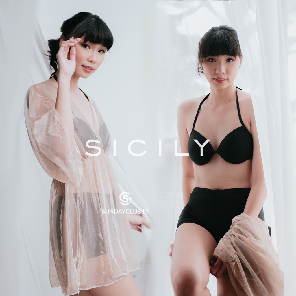 Jual SUNDAYCLUB Bikini Set 3in1 Free Outer Include Cup Bra Sicily Ibiza