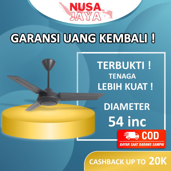 Jual Kipas Angin Gantung Plafon Helifan Ceiling Fan TORNADO Turbo MT