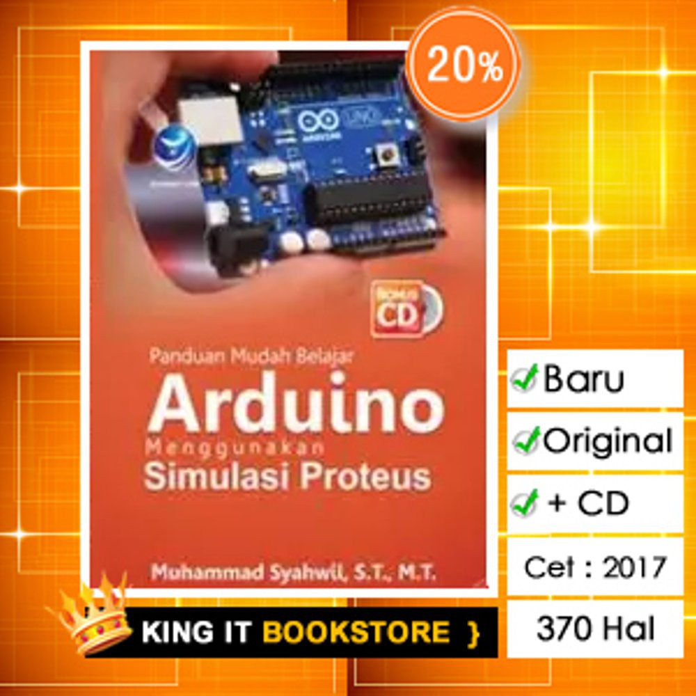 Jual Buku Panduan Mudah Belajar Arduino Simulasi Proteus Muhammad