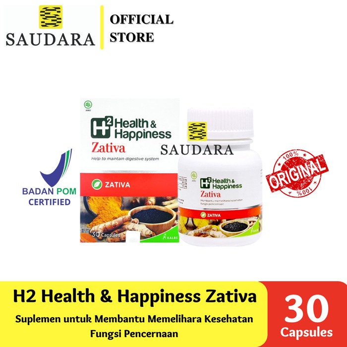 Jual Kalbe Health Happiness H Zativa Kapsul Shopee Indonesia