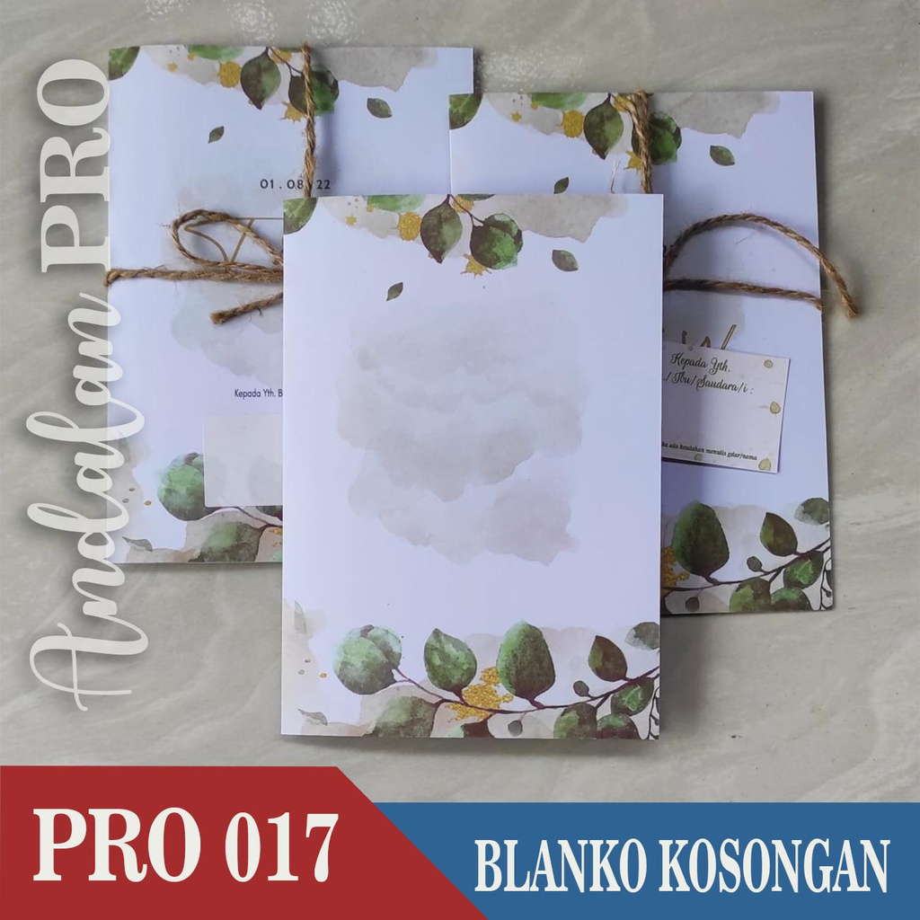 Jual Pro Blanko Kosong Blanko Undangan Pernikahan Ngunduh Mantu