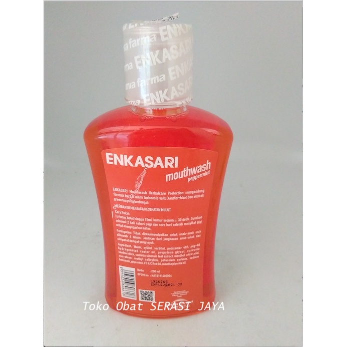 Jual ENKASARI MOUTHWASH PEPPERMINT OBAT KUMUR KESEHATAN MULUT PRODUK