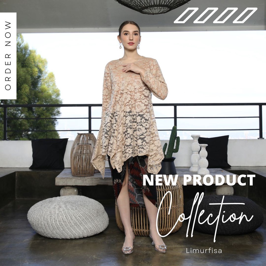 Jual COD ATASAN KEBAYA AZKIA BAJU KEBAYA MODERN KEBAYA KEBAYA