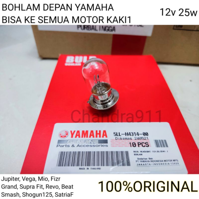 Jual BOHLAM DEPAN YGP ORIGINAL YAMAHA DOP LAMPU KAKI 1 Jupiter Z Vega