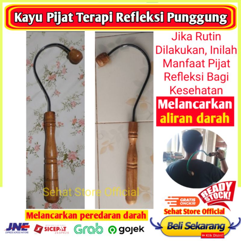 Jual Kayu Pijat Tradisional Alat Pijet Kayu Terapi Refleksi Pijit