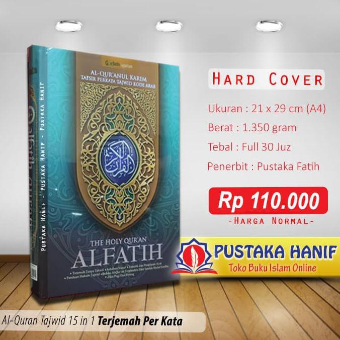 Jual AL QURAN AL FATIH BESAR A4 TAFSIR PERKATA TAJWID KODE Shopee