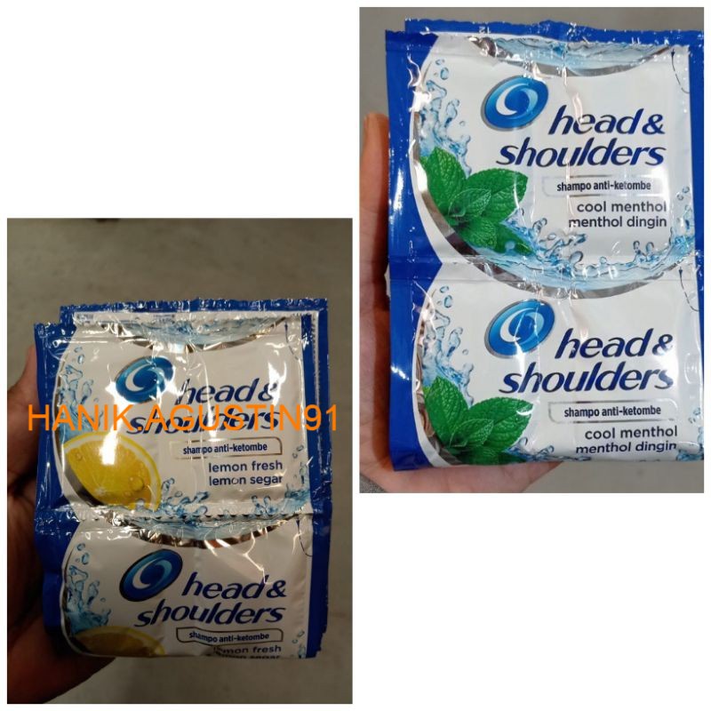 Jual Head Shoulders Shampoo Renceng Isi 24 Sachet Shampo Cool Menthol