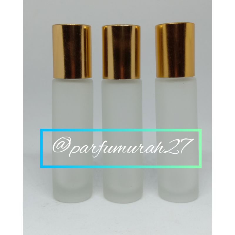 Jual Botol Kaca Roll On Dop Ml Tutup Gold Isi Pcs Shopee Indonesia