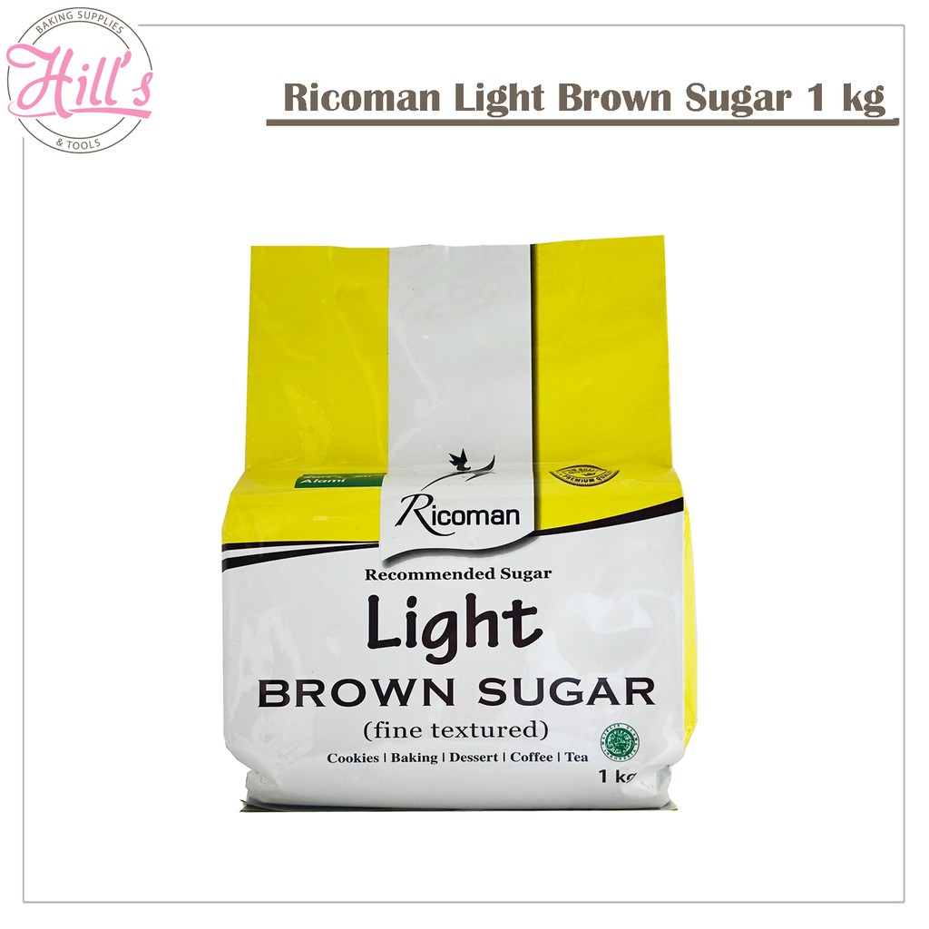 Jual RICOMAN LIGHT BROWN SUGAR 1kg GULA TEBU COKLAT 1 Kg Shopee