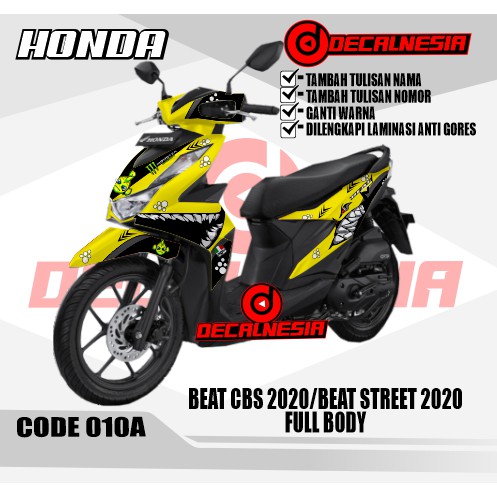 Jual Decal Stiker Beat Street Deluxe CBS ISS 2021 2022 2023 Full Body