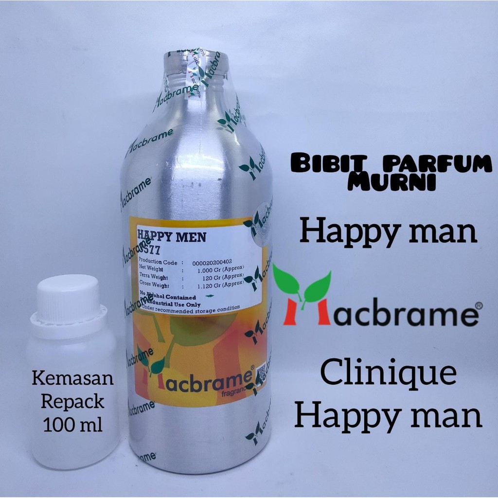 Jual HAPPY MAN BIBIT PARFUM MURNI 100 ML BY MACBRAME INSPIRASI