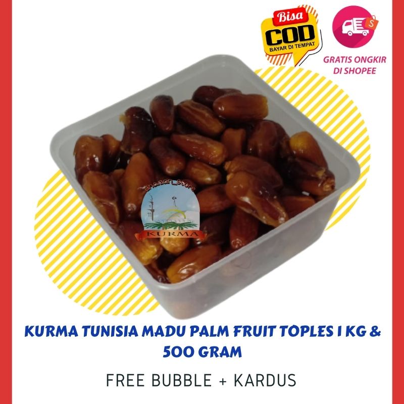 Jual Kurma Tunis Madu Kg Kemasan Toples Mirip Palm Fruut Kurma Palm