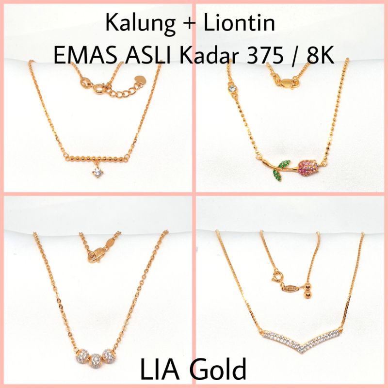 Jual Kalung Emas Asli Kadar K Toko Mas Lia Gold Bekasi