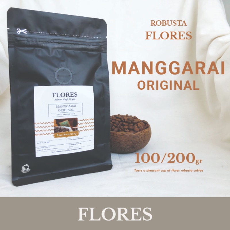 Jual Robusta Flores Manggarai Original Kopi Bean Bubuk Gr