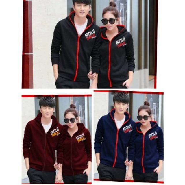 Jual Jaket Couple Soulmate Jaket Pasangan Fashion Couple Baju