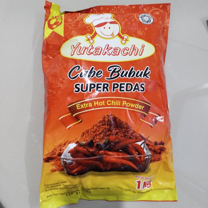 Jual Cabe Bubuk Super Pedas Yutakachi 1 Kg Shopee Indonesia