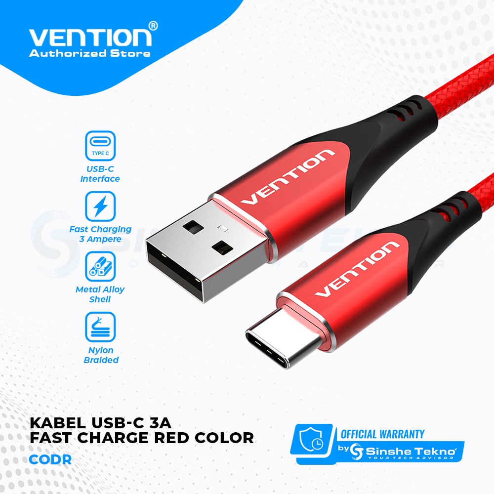 Jual Vention Kabel Data Type C Usb C A Quick Charge Super Fast