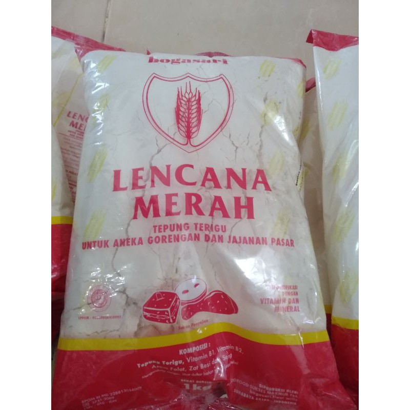 Jual Tepung Lencana Merah 1kg Shopee Indonesia