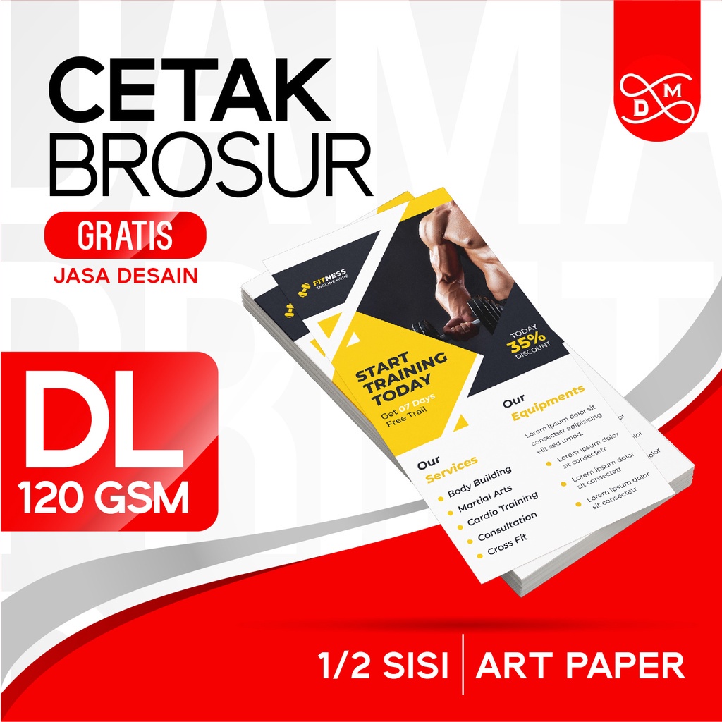 Jual Cetak Brosur Custom Cetak Poster Custom Sisi Art Paper