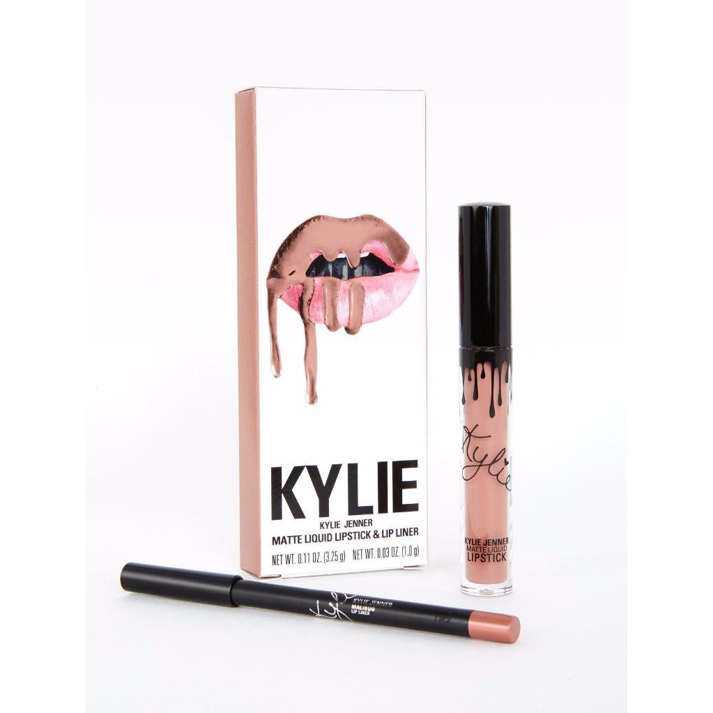 Jual Kylie Matte Liquid Lipstick Lip Liner Maliboo Original