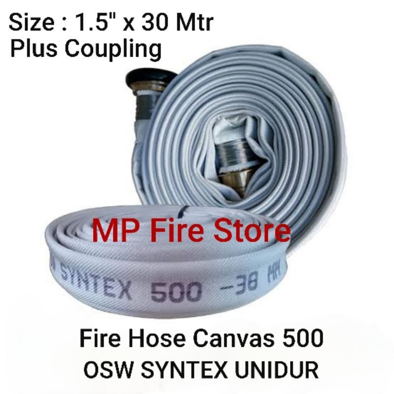 Jual Fire Hose Canvas X M Osw Syntex Unidur Selang Pemadam