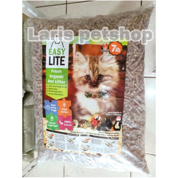 Jual Easy Lite Wood Pellet Pelet Kayu Cat Litter Pengganti Pasir