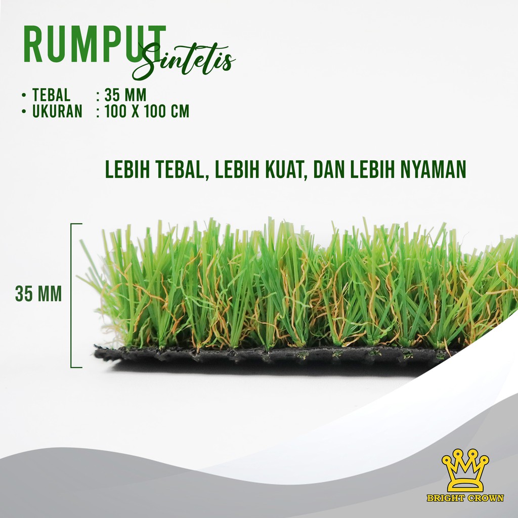 Jual Bright Crown Rumput Sintesis Ketebalan Mm Tipe Jepang Uk X