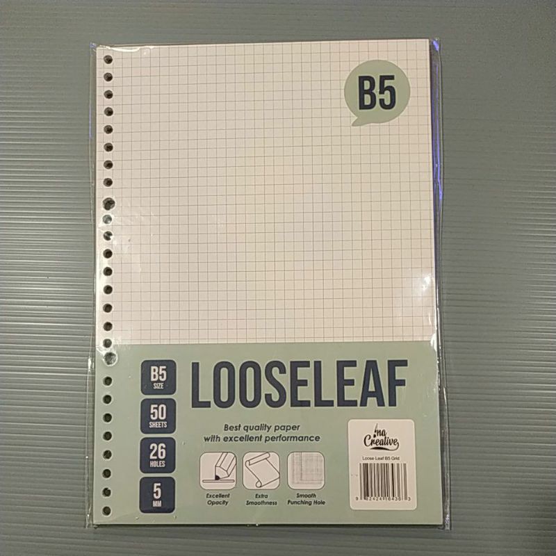 Jual Isi Looseleaf Kotak Grid B5 Isi 50 Lembar Setara Wenggu Warna