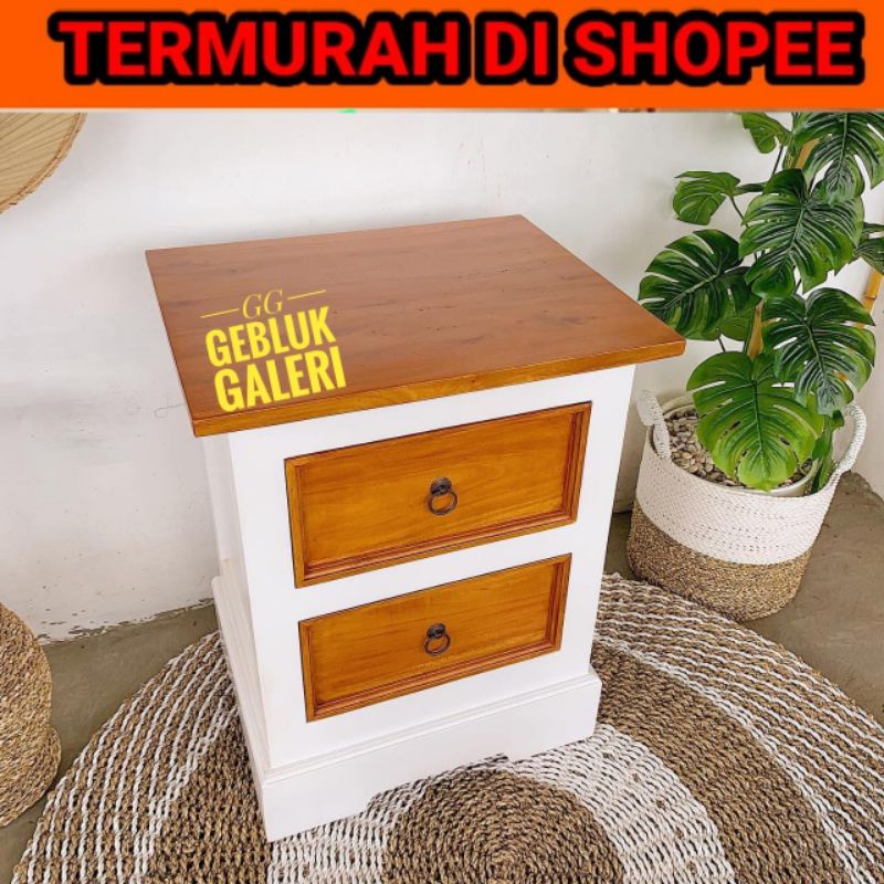 Jual Meja Nakas Meja Samping Tempat Tidur Bedside Tabe Kayu Jati