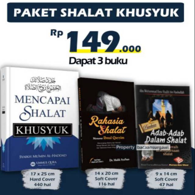 Jual Paket Mencapai Shalat Khusyuk Shopee Indonesia