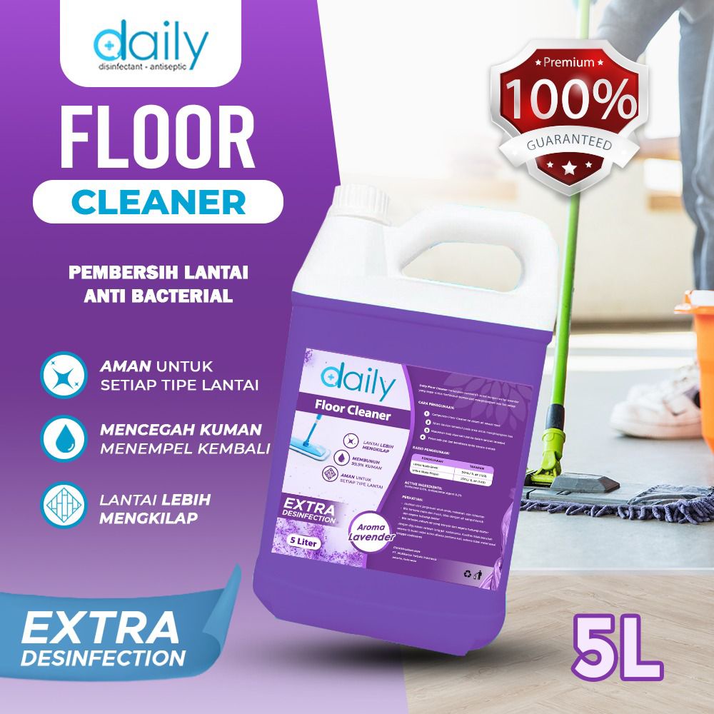 Jual Daily Floor Cleaner Sabun Pembersih Lantai Antibacterial Liter