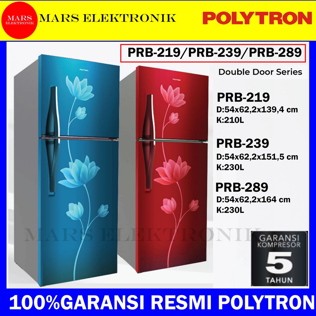 Jual Kulkas Polytron Prb Prb Prb Kapasitas L