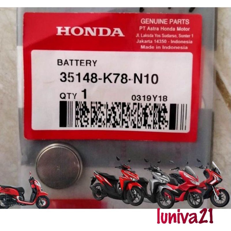 Jual Battery Baterai Remote Motor Honda Scoopy Pcx Adv Original