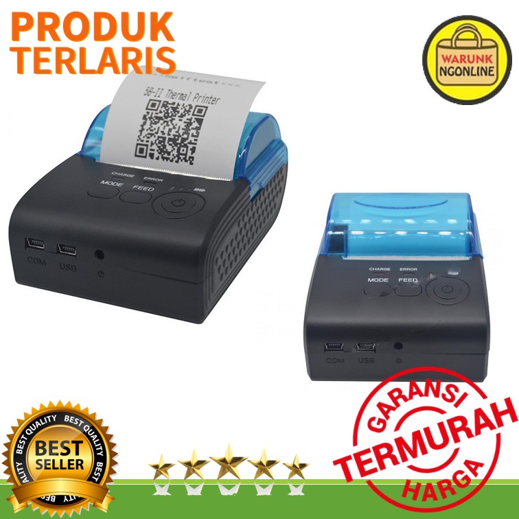 Jual Printer Portable Bluetooth Thermal Receipt Zjiang Mini 5805 DD