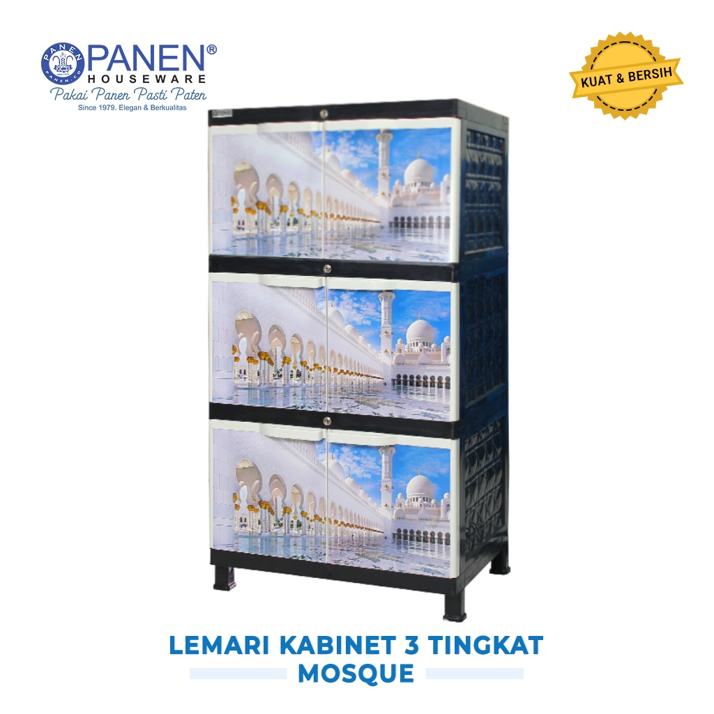 Jual Lemari Kabinet Grande Panen 3 Tingkat Susun Mosque Lemari