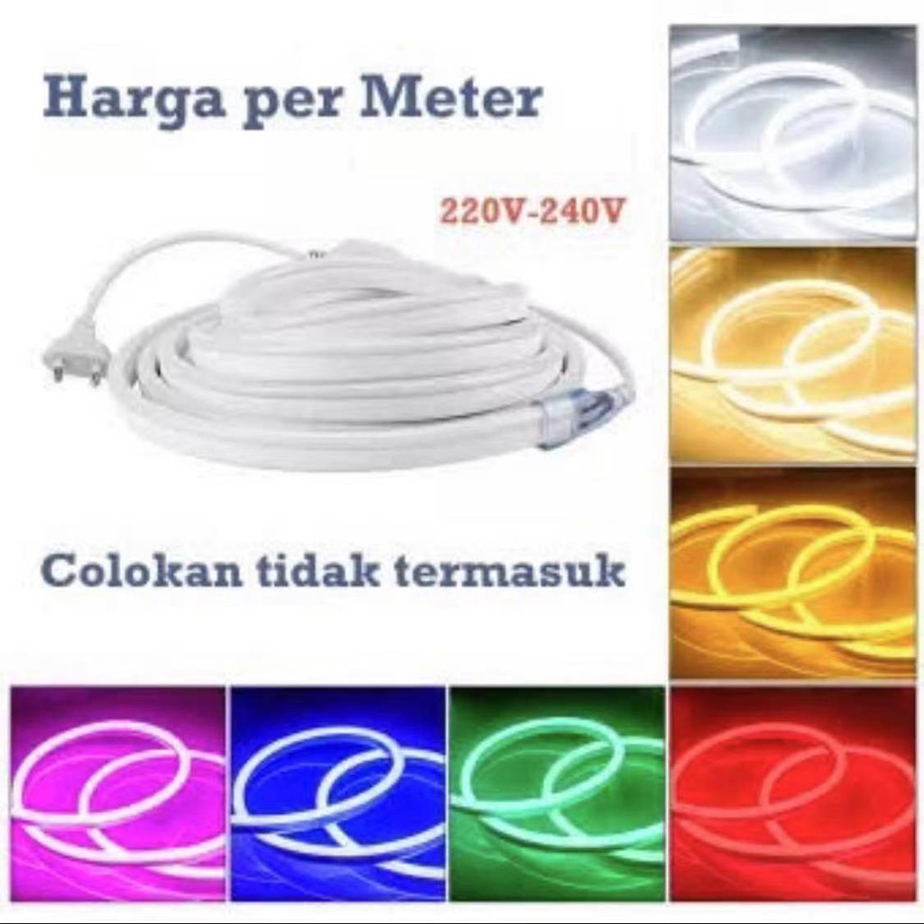 Jual Lampu Led Neon Flex Selang V Meteran M M Flexible Sign