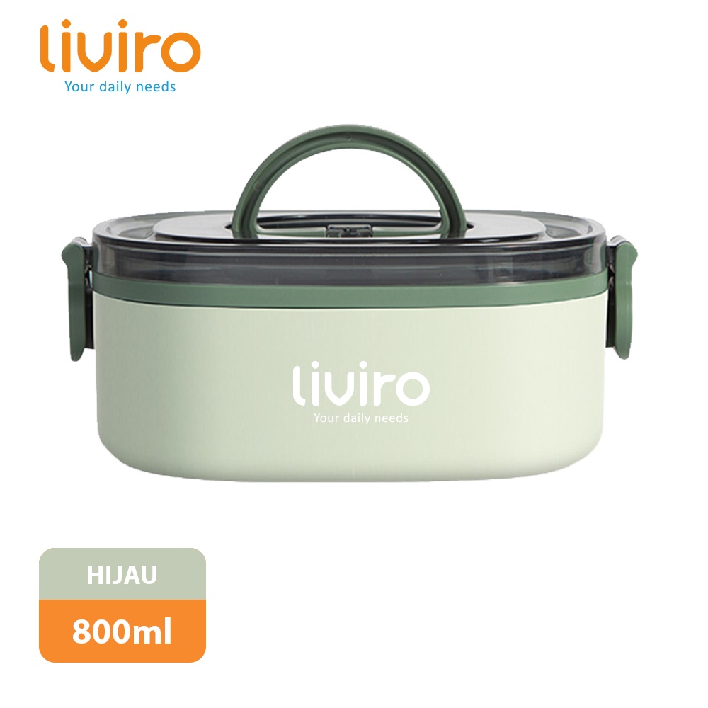 Jual Liviro Kotak Makan Bekal Tempat Makan Deker Lunchbox Layer Anti