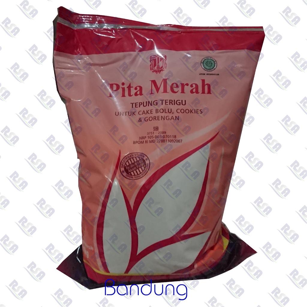 Jual Tepung Terigu Sriboga Pita Merah 1 Kg Shopee Indonesia