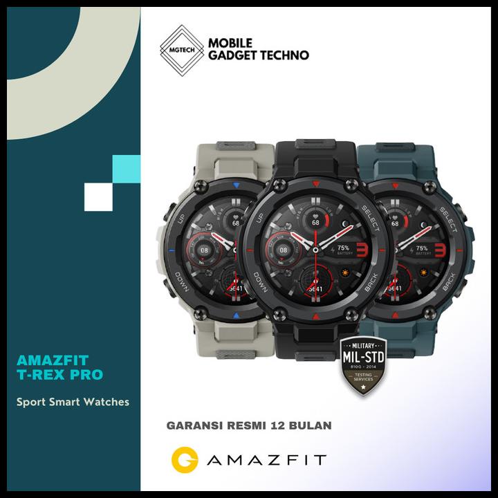 Jual Amazfit T Rex Pro Smartwatch T Rex Military Grade Smart Watch