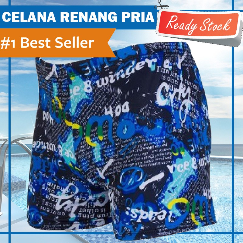 Jual Celana Renang Pria Fashion Swimsuit Swimming Trunk Swimwear Men