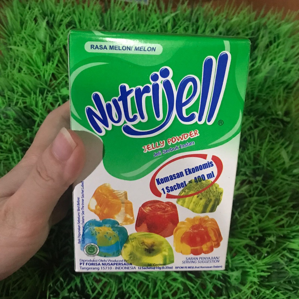 Jual 1 KOTAK 1 PAK NUTRIJELL COKLAT MELON MANGGA KELAPA MUDA ANGGUR