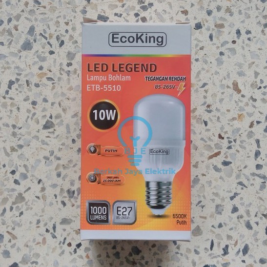 Jual BOHLAM LAMPU LED KAPSUL CAPSULE ECOKING 10W 10 WATT SUPER TERANG